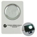 White Light Up USB 2.0 Multi-Card Reader with Globe Design